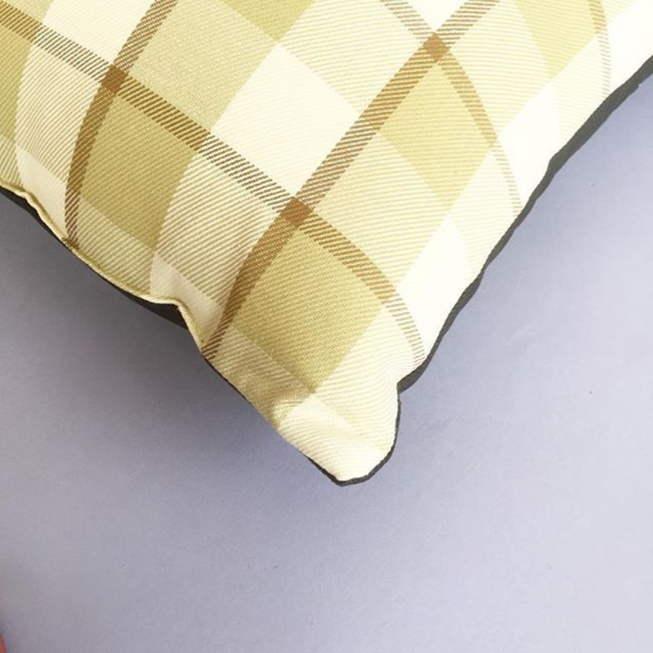 COWBOOKS / READING CUSHION / YELLOW CHECK / カウブックス / リーディングクッション / イエローチェック