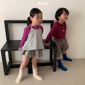 韓国子供服 / 26Autumn / 〖取寄〗Hans / ボーダー七分パンツ / キッズ服 / ジュニア服 *XS~JM*