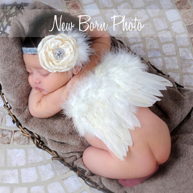 【撮影衣装】New Born Photo コスチューム  / 羽根 (475)