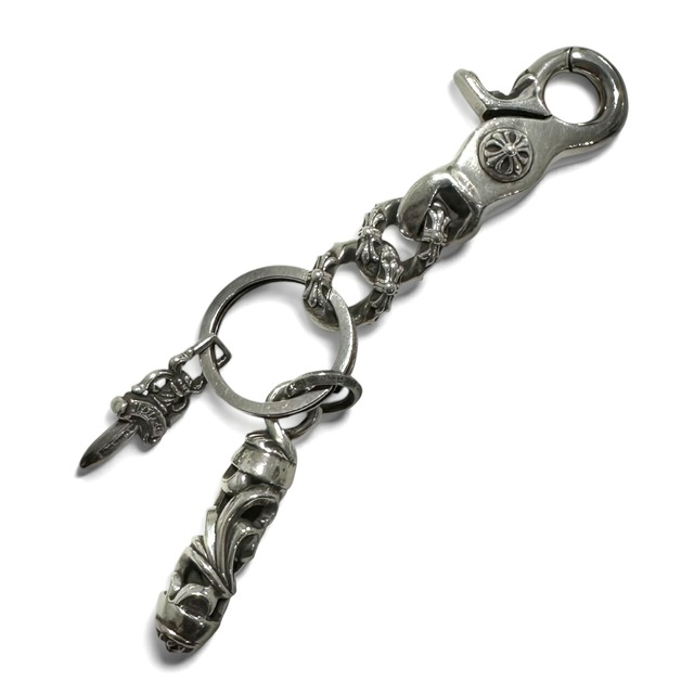 Rare◇CHROME HEARTS Key Chain Silver CLP CHN XFANCY-S OLLER DGGR 930