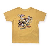 CAPTAIN SANTA キャプテンサンタ プリント 半袖シャツ サイズ S /イエロー/オールド/レディース