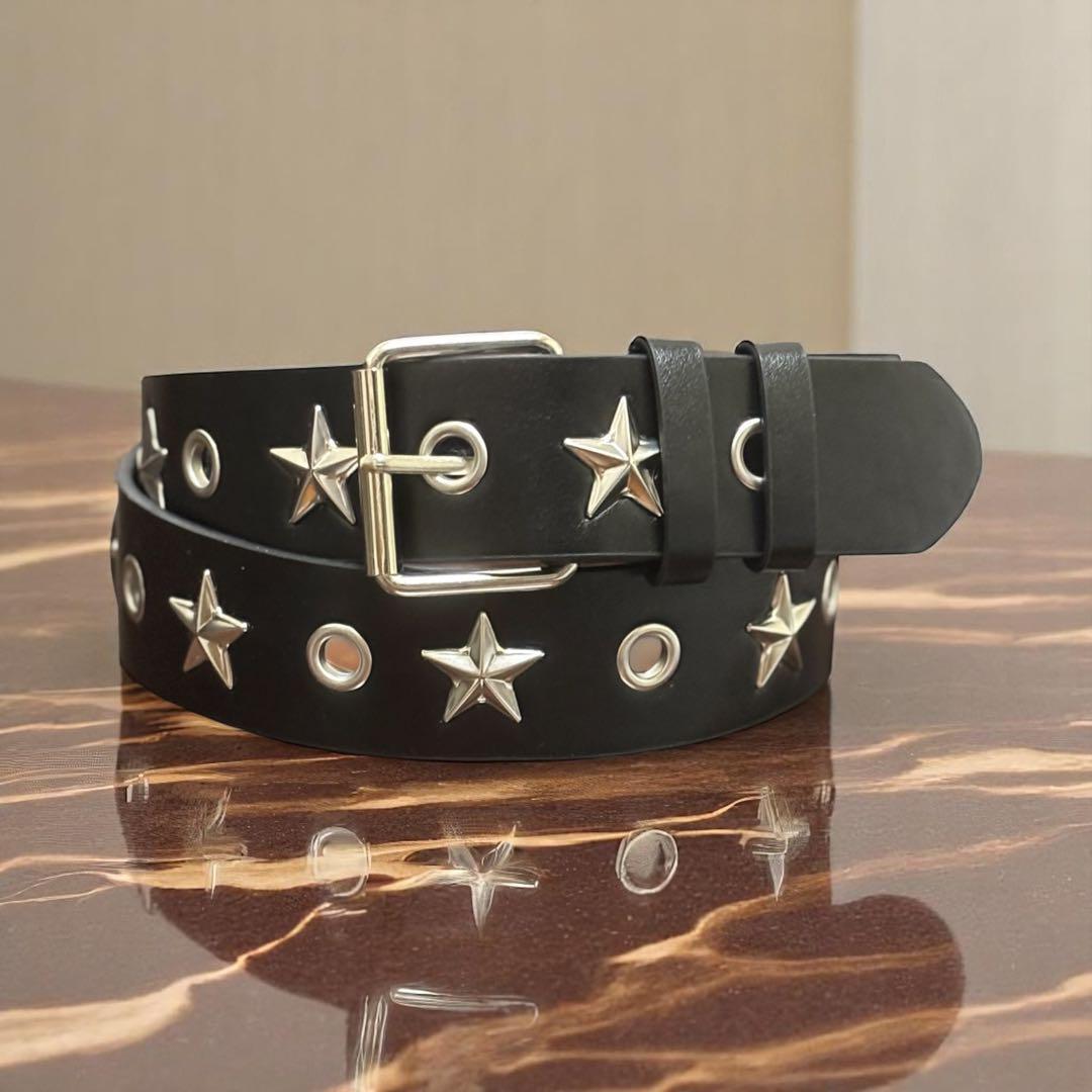 y2k スタッズベルト メタルブラック アメカジ 古着 グランジ wb37 | Pay ID