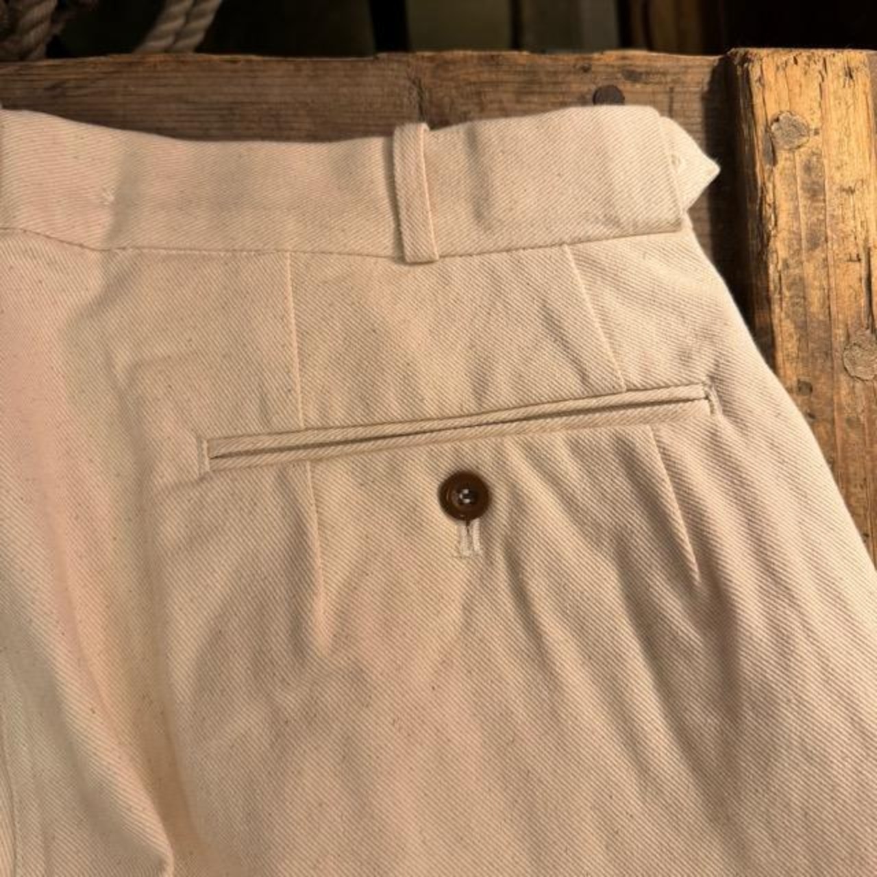 ドイツタイプ NAVY トロピカル グルカパンツ　ナチュラル　ドイツ軍　トロピカルユニホーム　ファッション　メンズ　軍物　ミリタリー　パンツ　サスペンダー