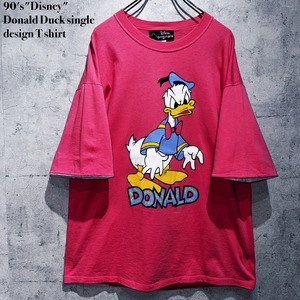 90's"Disney"Donald Duck single design T shirt