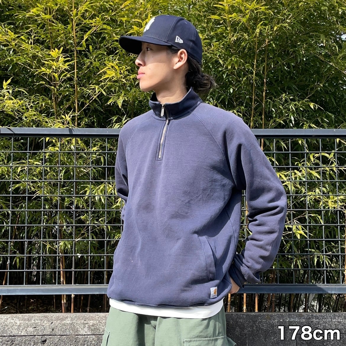 Carhartt ハーフジップトレーナー L（XL相当）厚手 ヘビーコットン ...