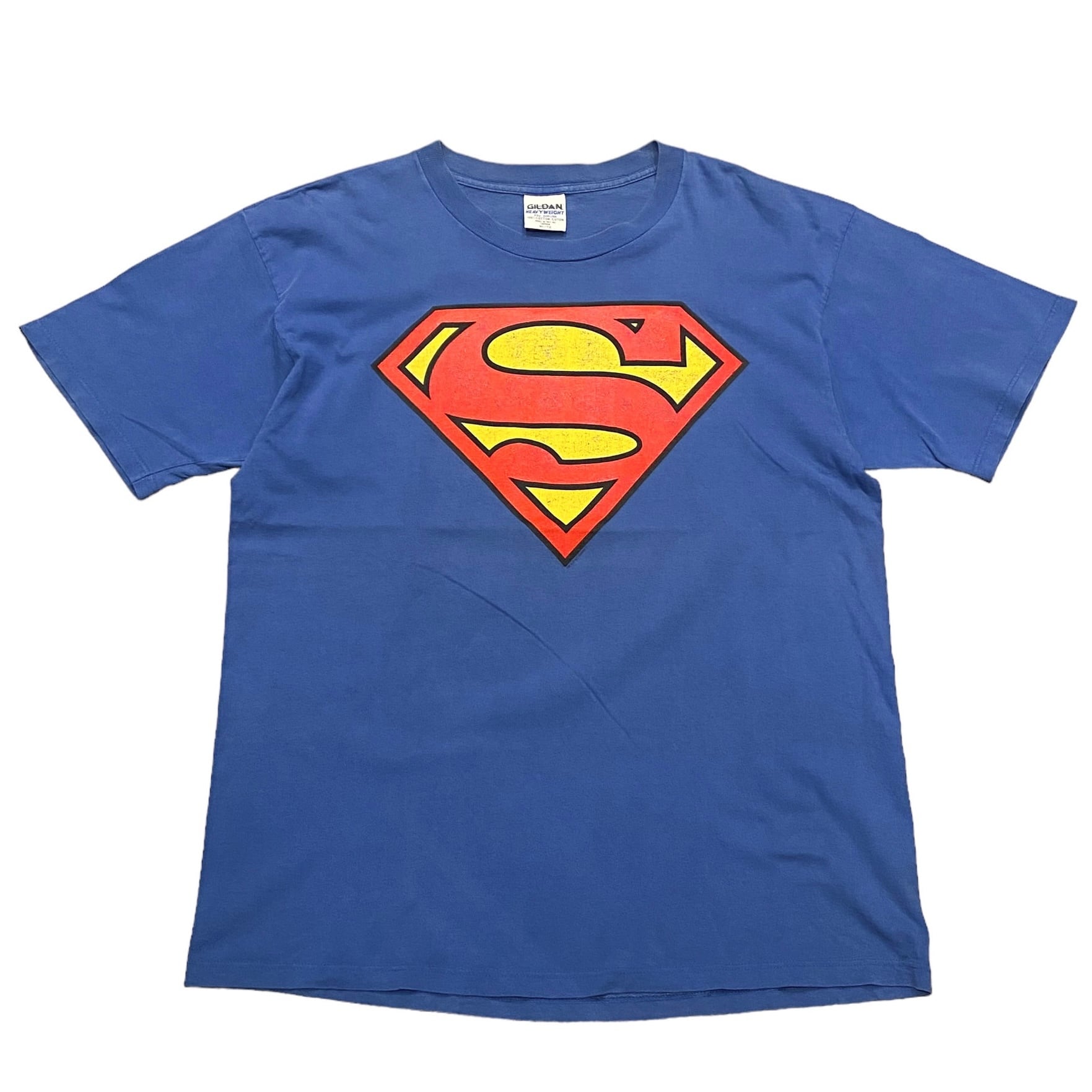 90's ”Superman” Logo Printed T-Shirt XL / 映画 スーパーマン