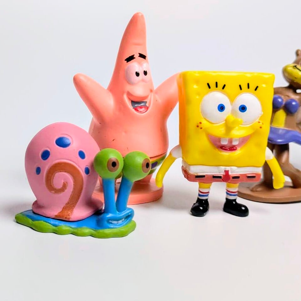 【 SpongeBob SquarePants( スポンジボブ ) PVC ミニフィギュア 6Pセット 】〚アメリカン雑貨 アメトイ〛