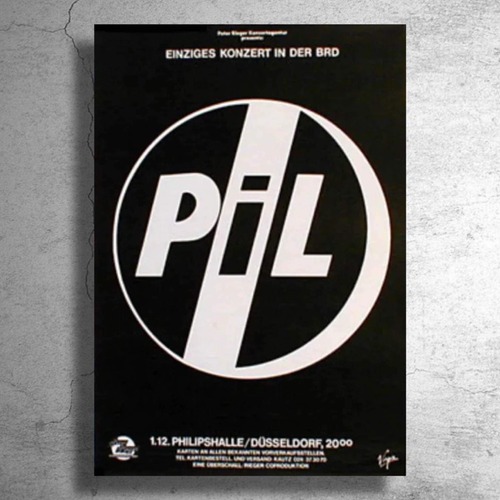 【1枚のみ入荷】『PIL パブリックイメージリミテッド』1983年ドイツ公演告知ポスター