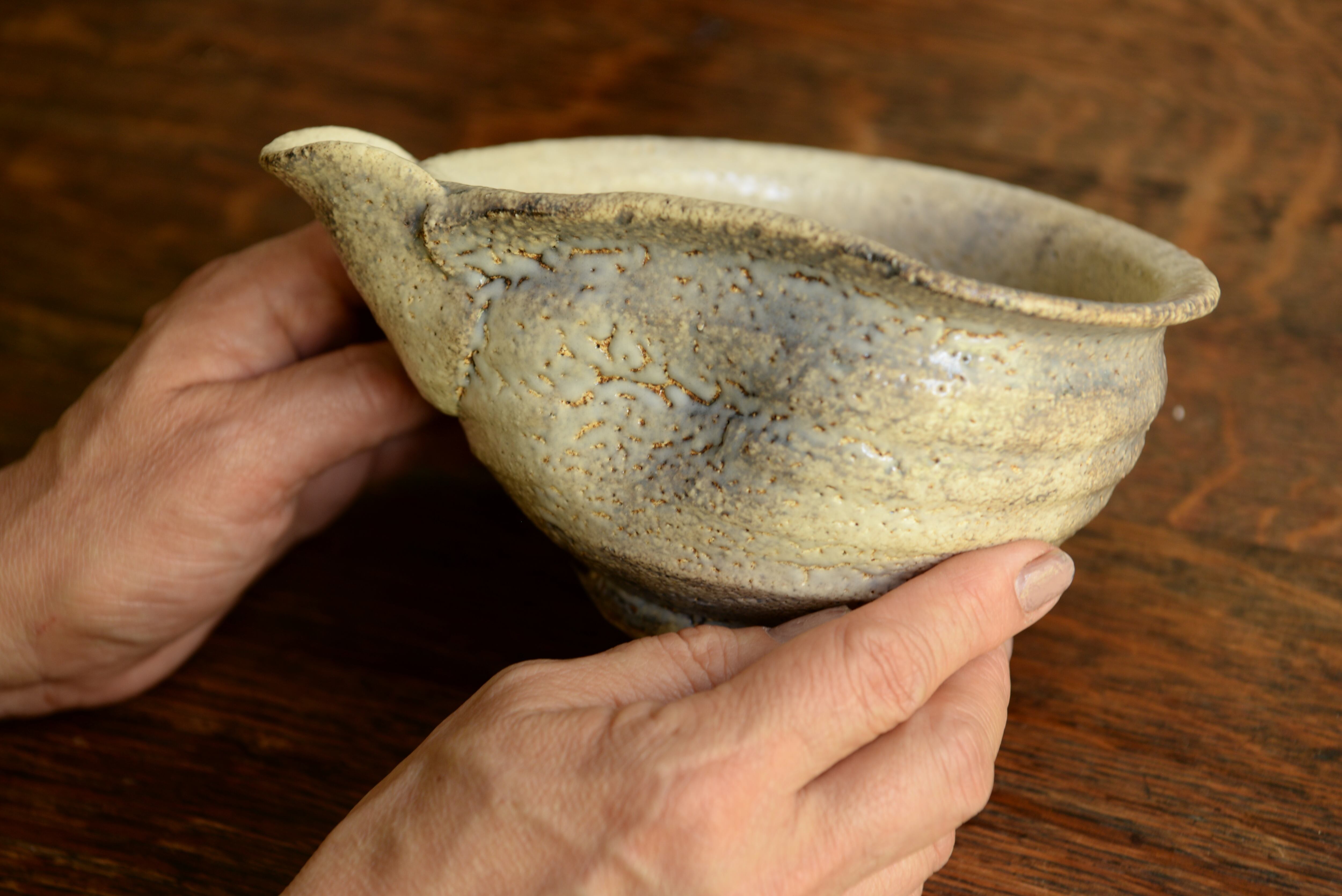 熊谷雅博作陶 かいらぎ片口鉢（13.5×18.5 H9） | 葉山時間