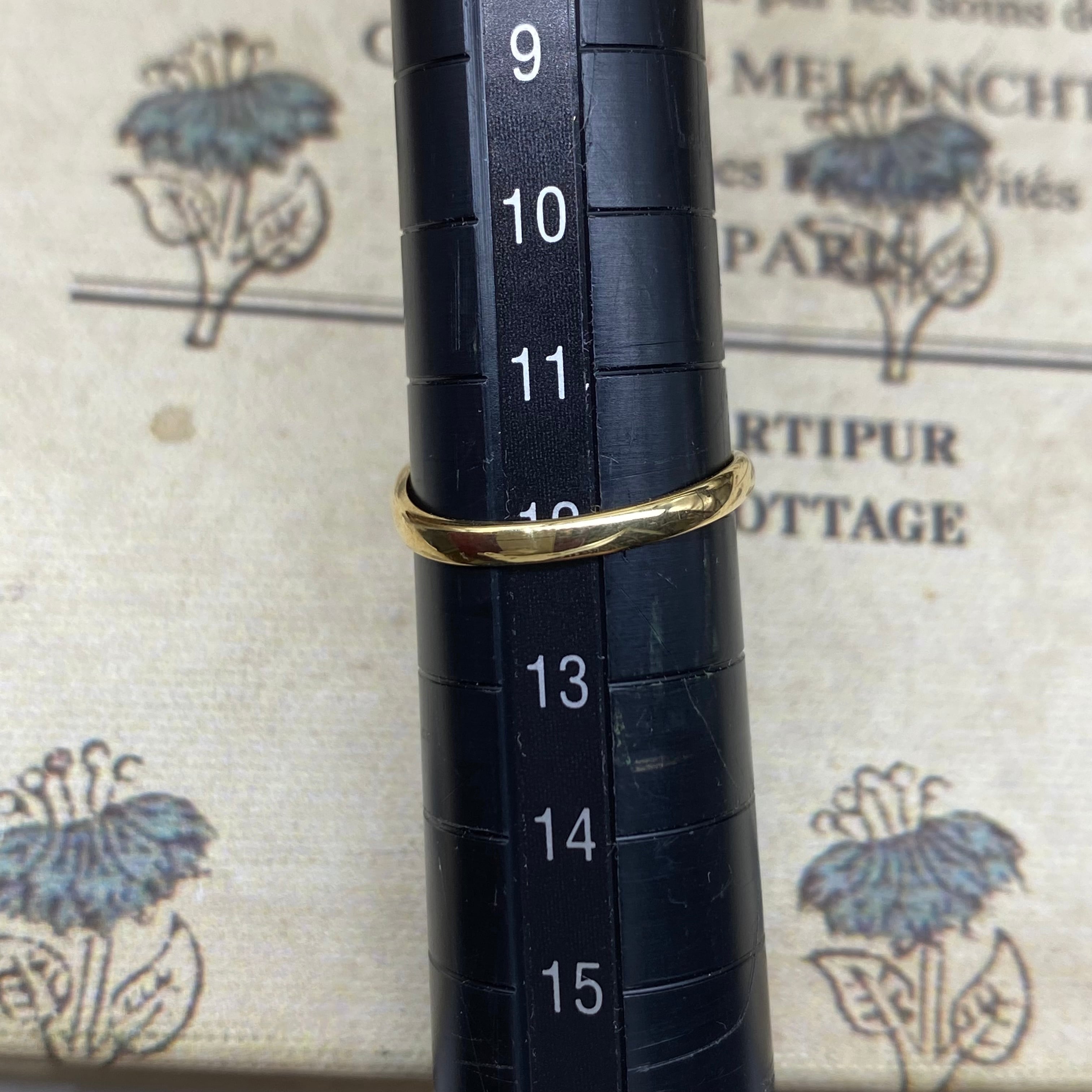 日本の作品】昭和レトロ デザインリング K18 ルビー ダイヤモンド 小花