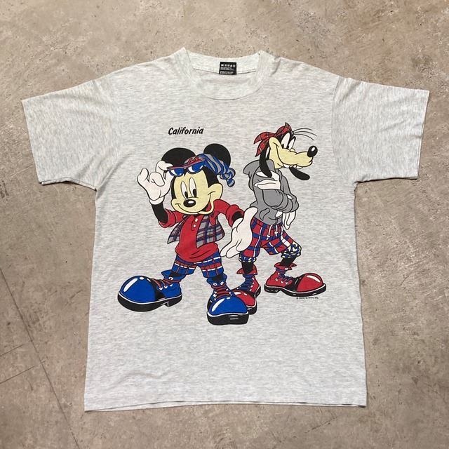 1980'S MICKEY MOUSE CALIFORNIA T-SHIRT "両面貫通プリント"