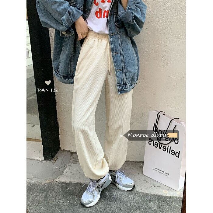 パンツ カジュアルスプリングハイウェスト薄手 春物 モンロー19524336166