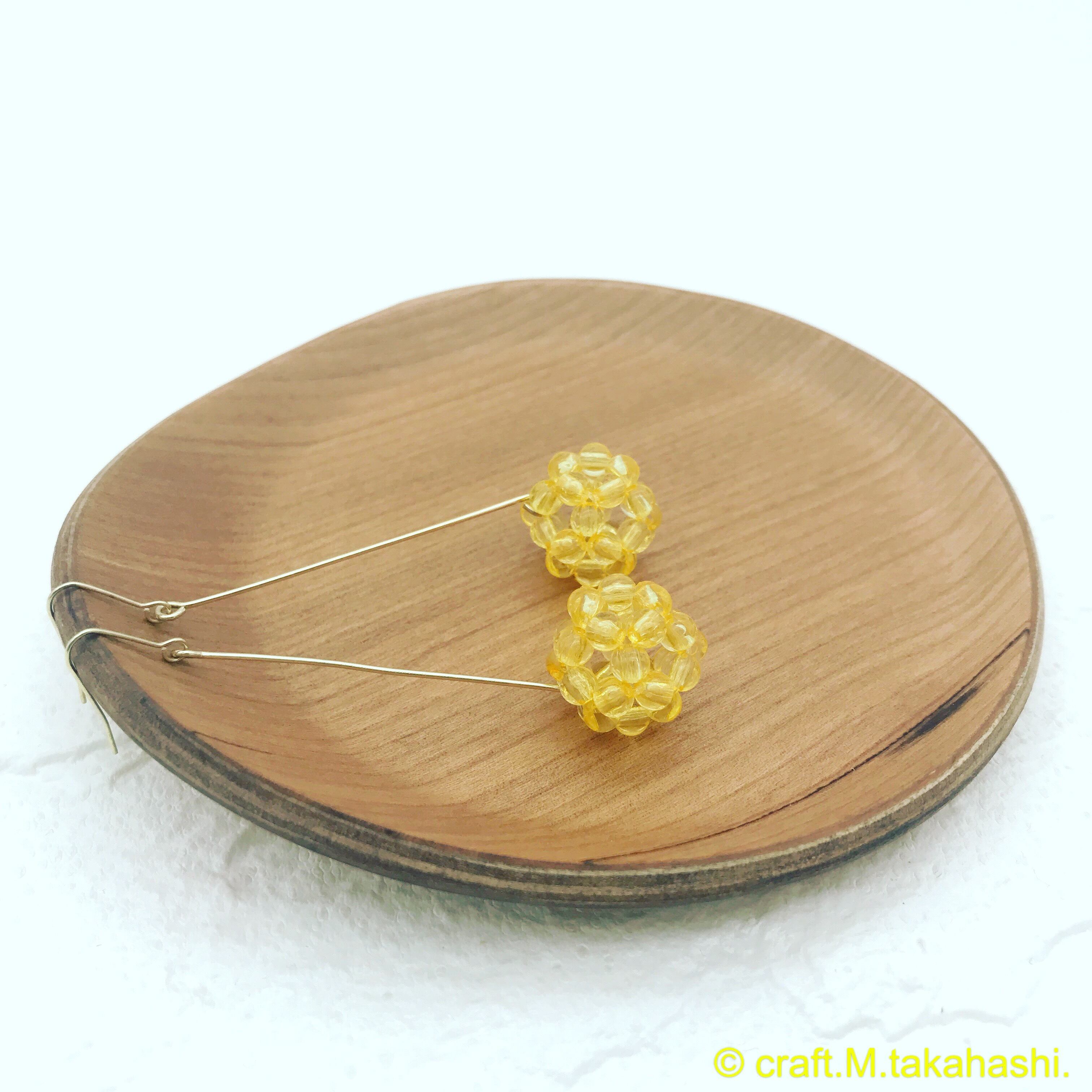 0029:べっ甲アメ 一粒ピアス