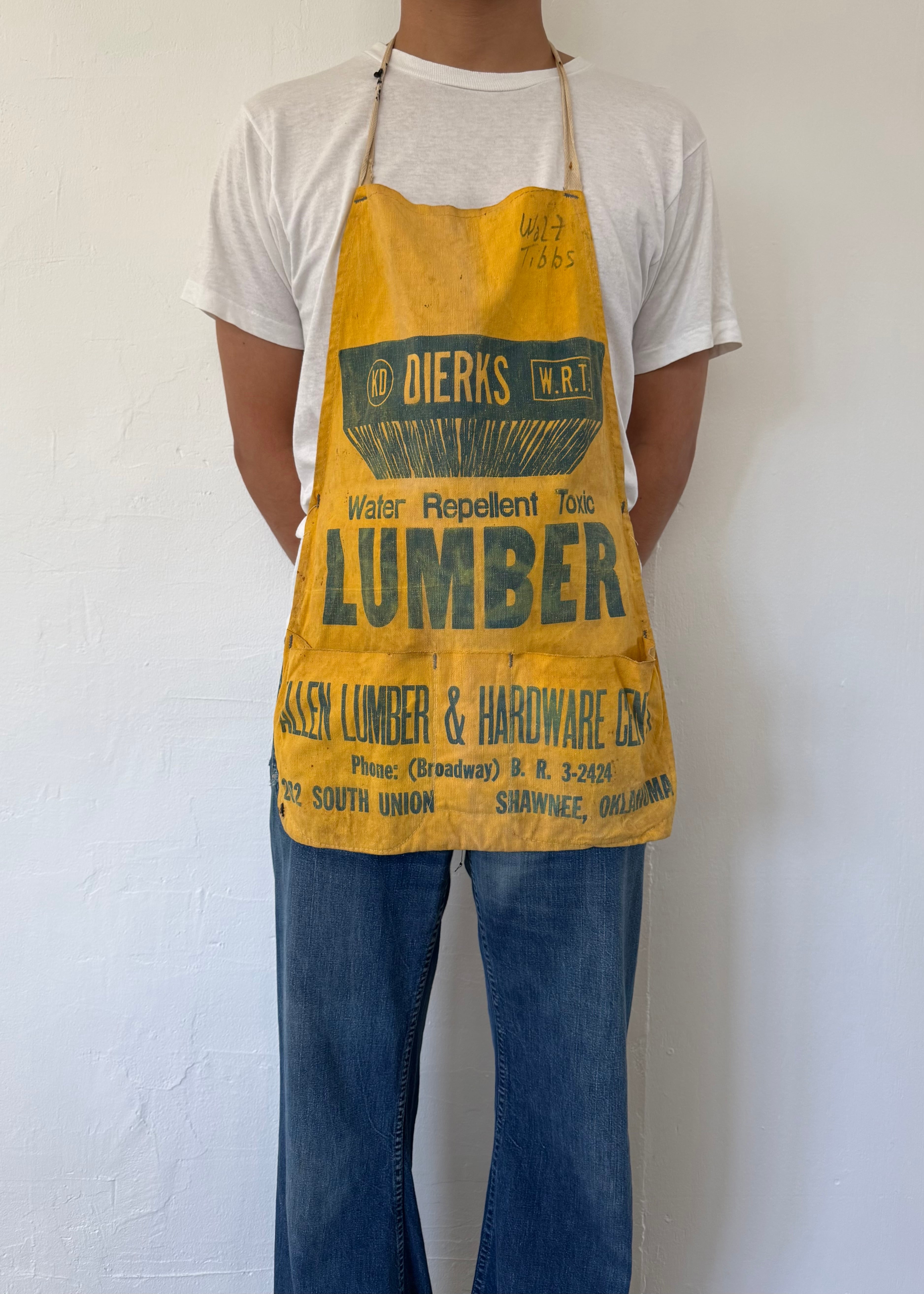 1950's- ALLEN LUMBER & HARDWARE CEMTER Lumber Apron | EVERYTHING
