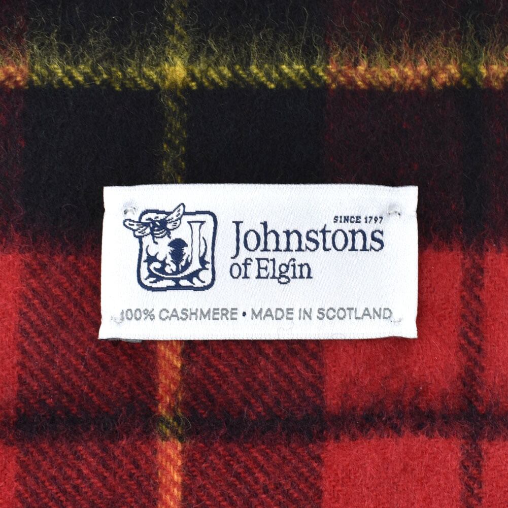 Johnstons CASHMERE TARTAN SCARF WA000016 KU0099 WA16 Wallace