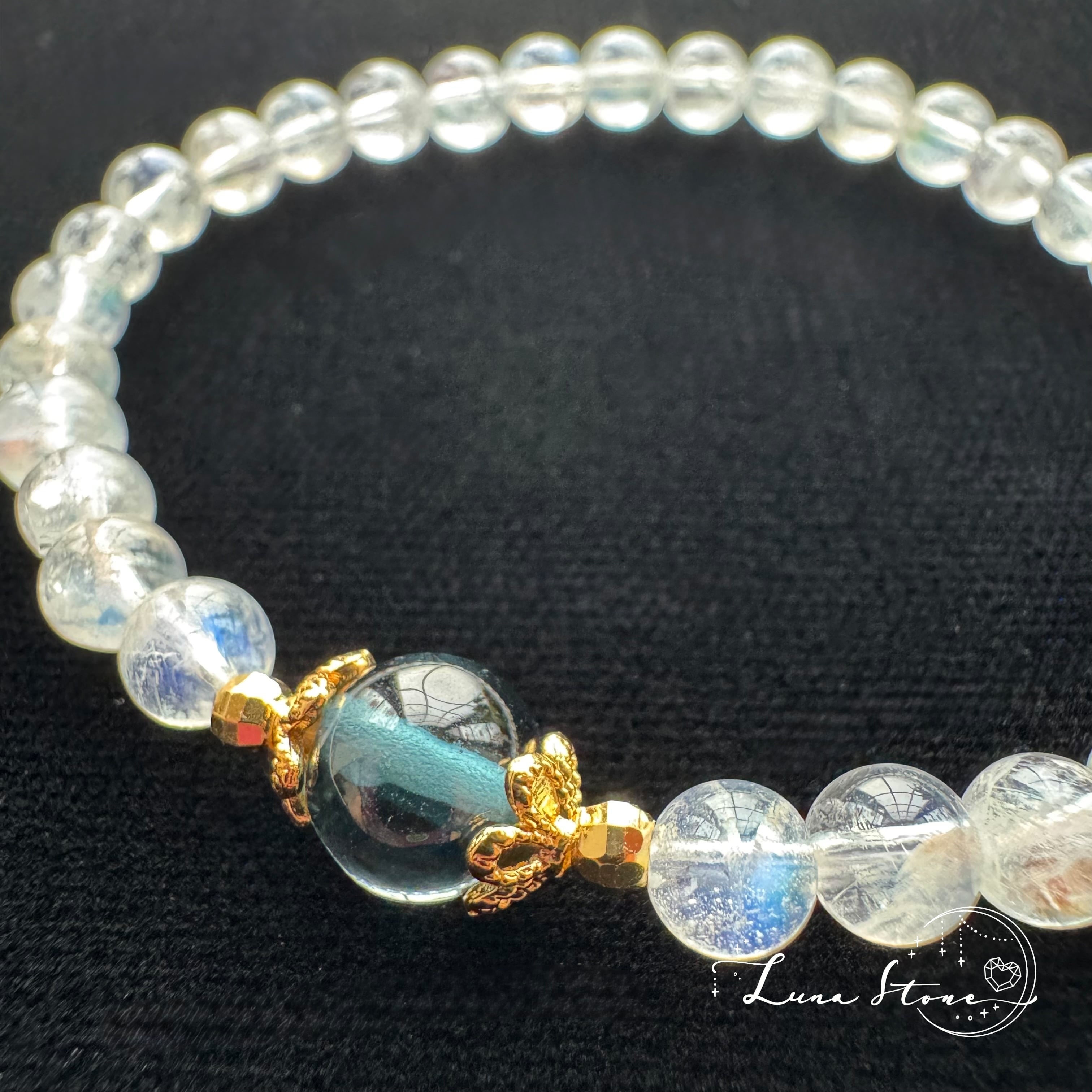 ブラウンルチル ブラックトルマリンインクォーツ】力強い守護と輝きの