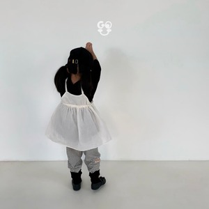 【GO.U】エアリーレイヤードワンピース oatmeal 90〜140cm 240207go