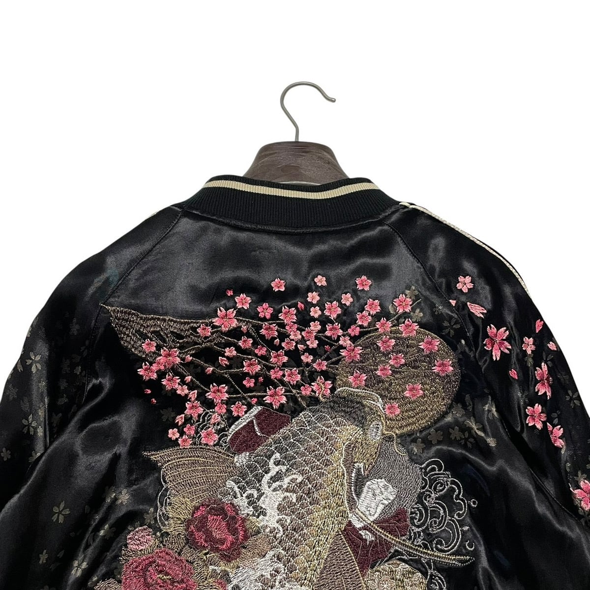 大きいサイズXXL 雅結 リバーシブル 豪華刺繍 スカジャン 虎 龍 | 古着
