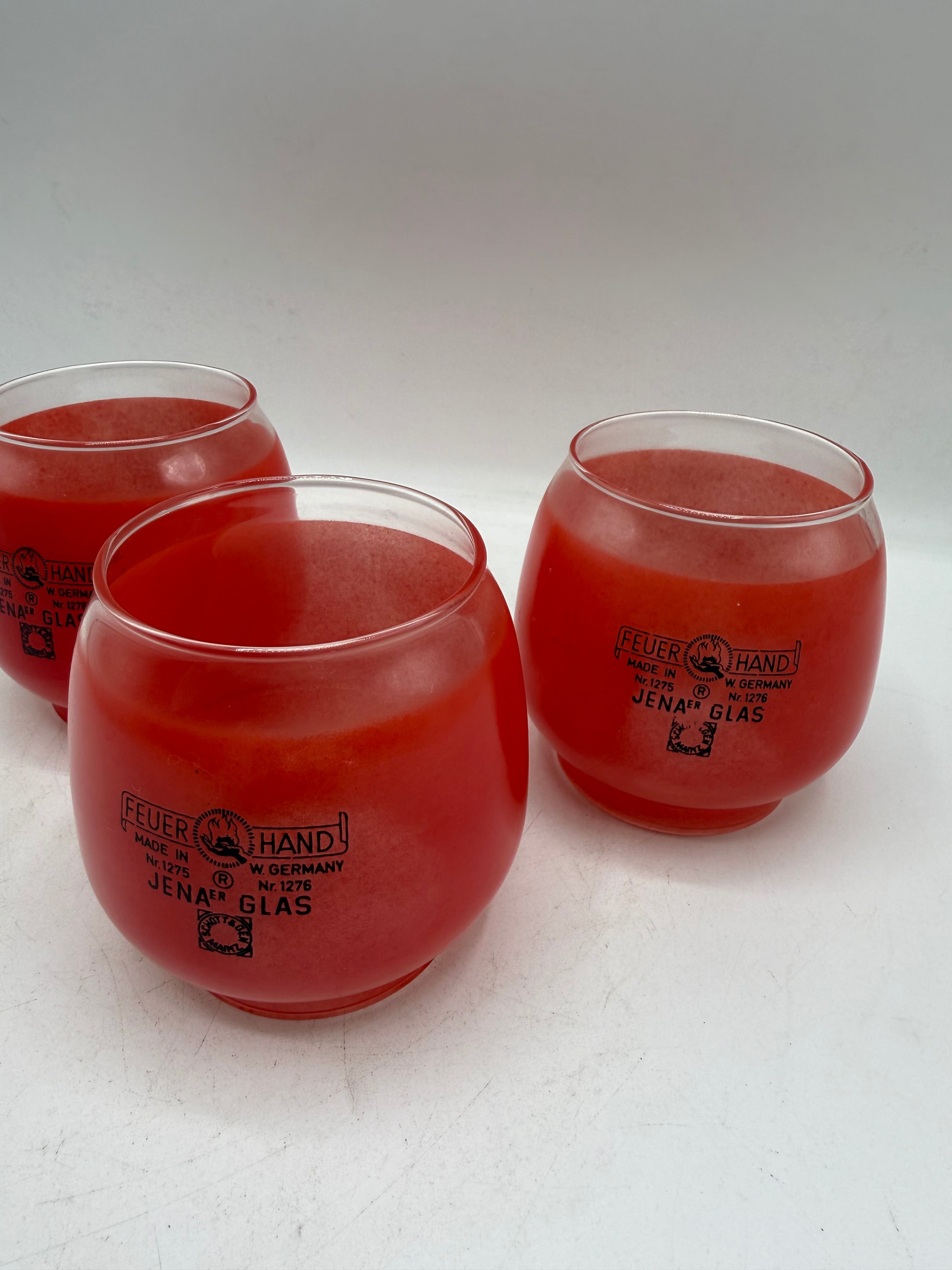ヴィンテージガラス』FEUERHAND 275/276 JENAER GLAS レッド