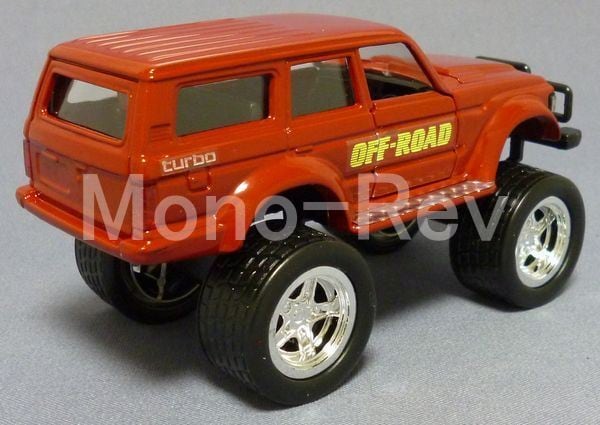 ダイヤペットT-68 トヨタ ランドクルーザー バン ビッグタイヤ 暗赤