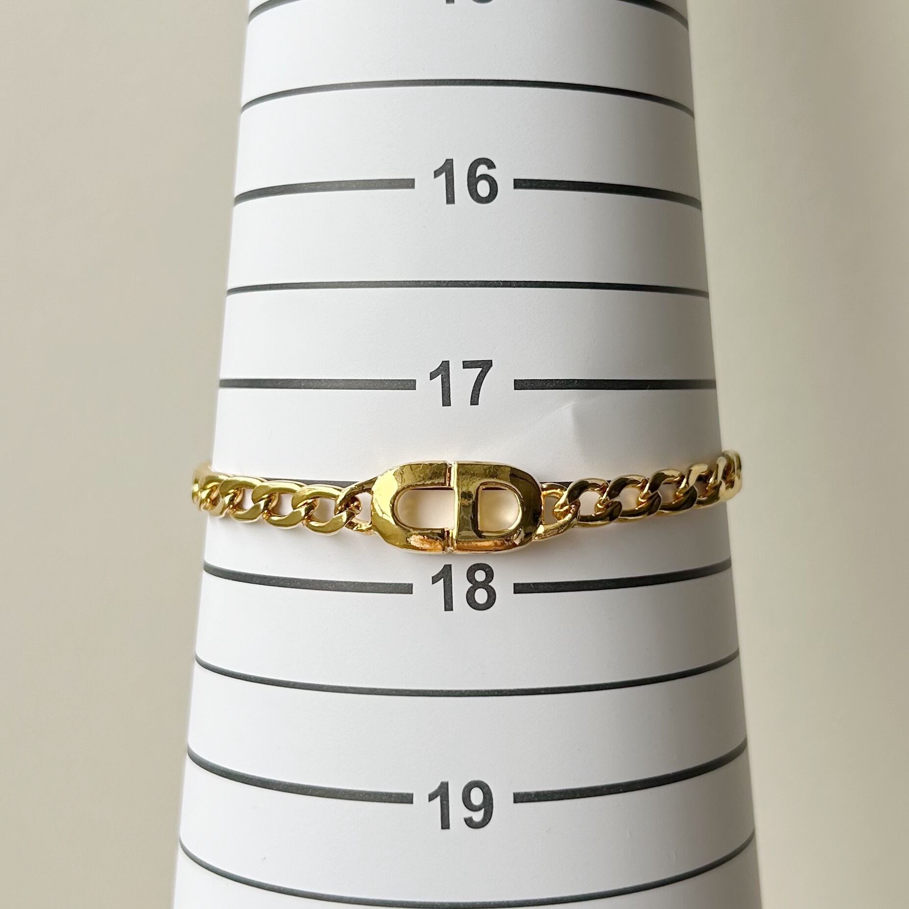 B6135】Christian Dior logo chain bracelet/クリスチャンディオール/ブレスレット | vintage accessory shop MELO B6135】Christian Dior logo chain bracelet/クリスチャンディオール/ブレスレット | vintage accessory shop MELO