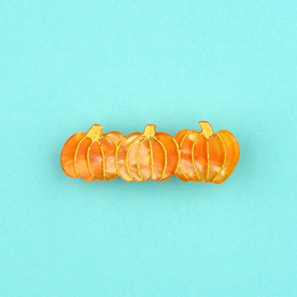 【Coucou Suzette  Autumn picking collection -Pumpkin hair clip-】