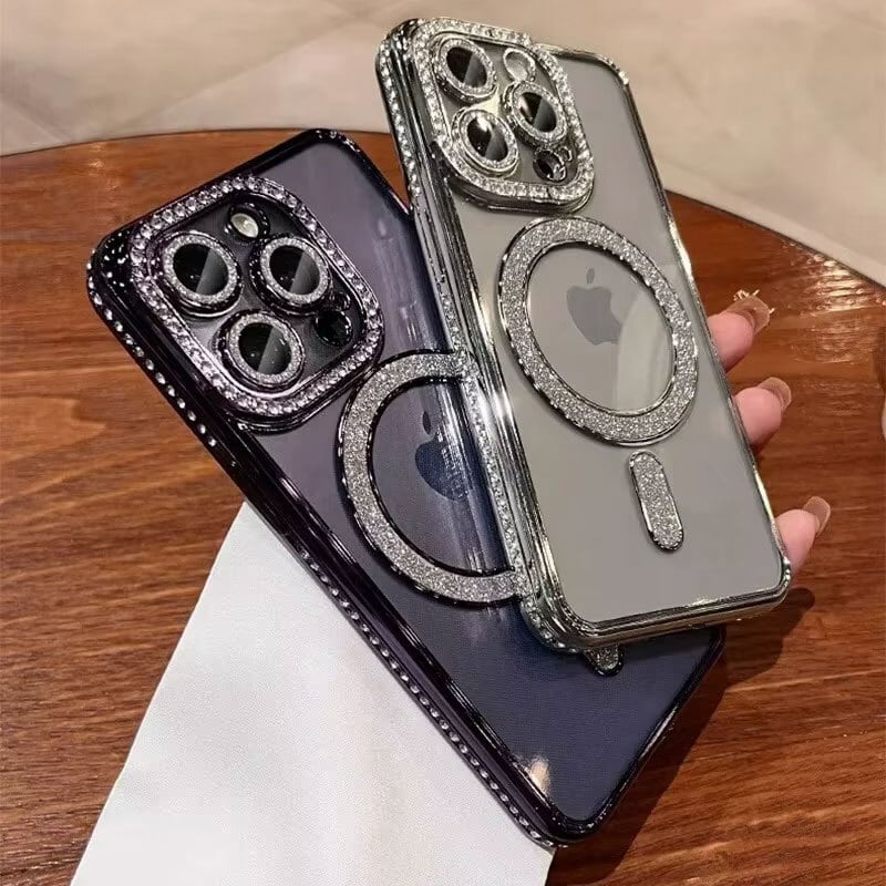 iphone16対応】 おしゃれ キラキラ MagSafe グリッター ラグジュアリー