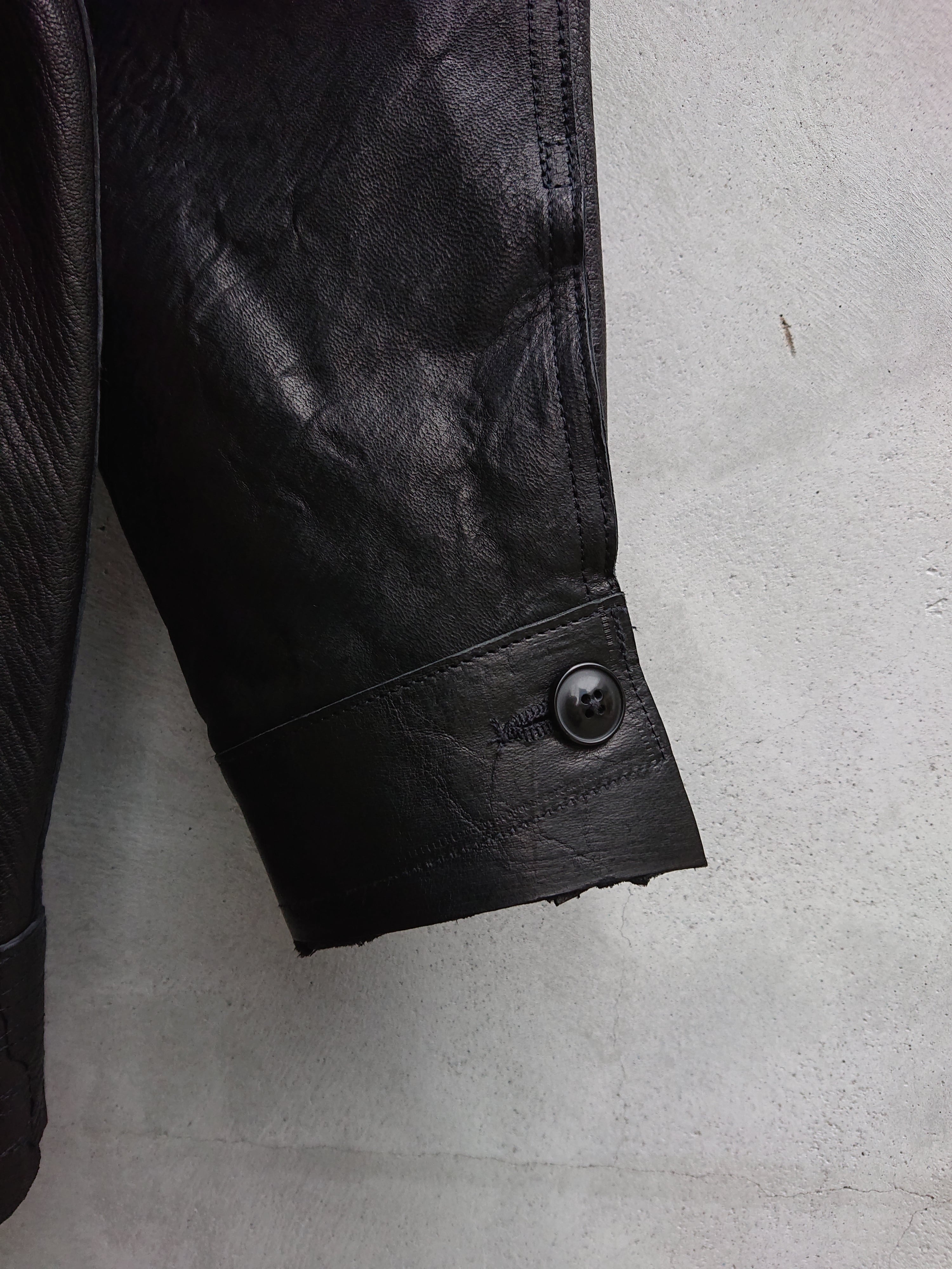 GOODKARMA DEVELOPMENT. Leather Blouse 