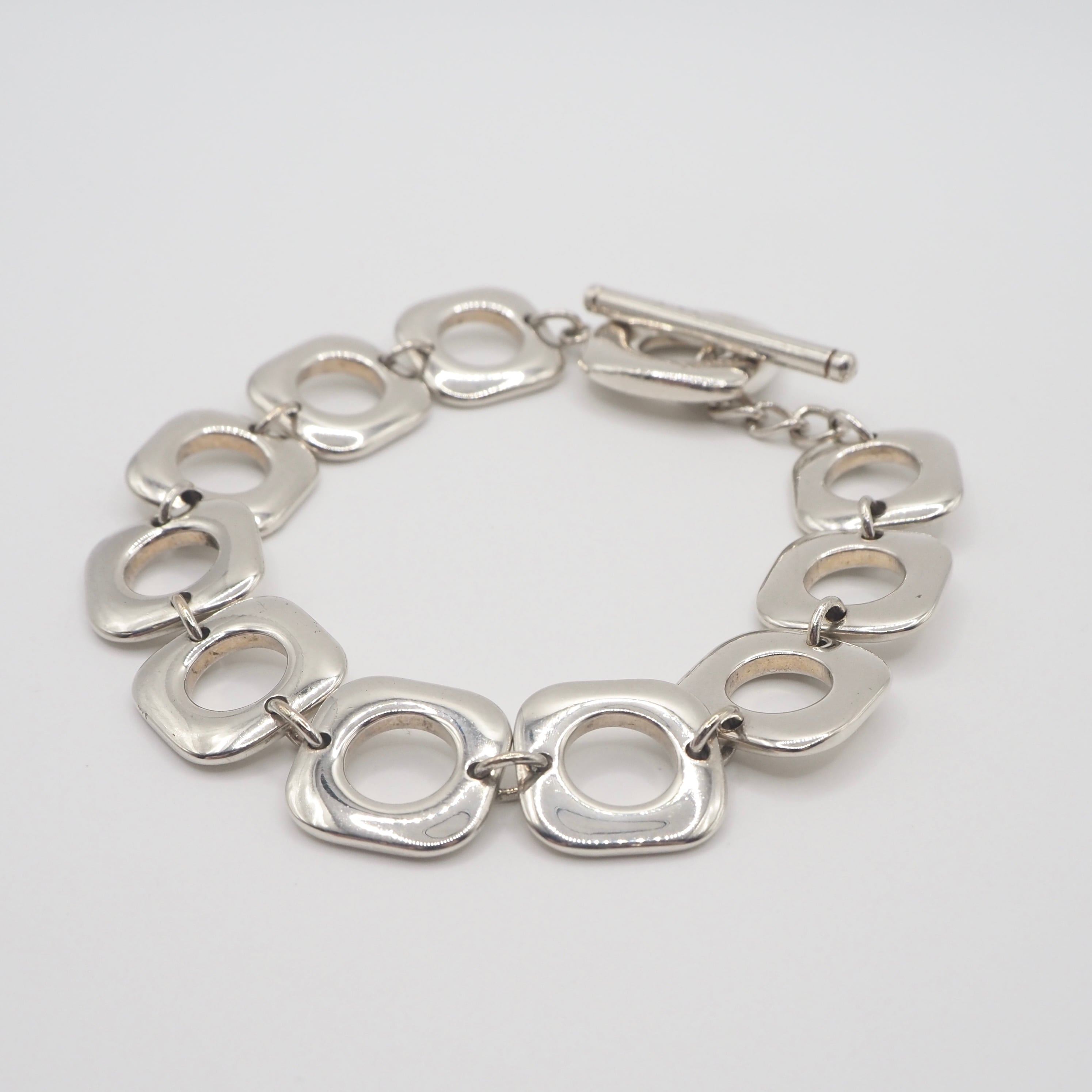 Tiffany&Co. スクエアクッション トグル ブレスレット シルバー925