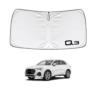 【努力特価】アウディ Q3 F3 2020年8月〜現行 車種専用設計 サンシェード 車 フロント さんしぇーど 暑さ対策 日除け 遮熱 遮光 uvカット 紫外線遮蔽 折り畳み式 収納ポーチ付き 取付簡単 保護パーツ