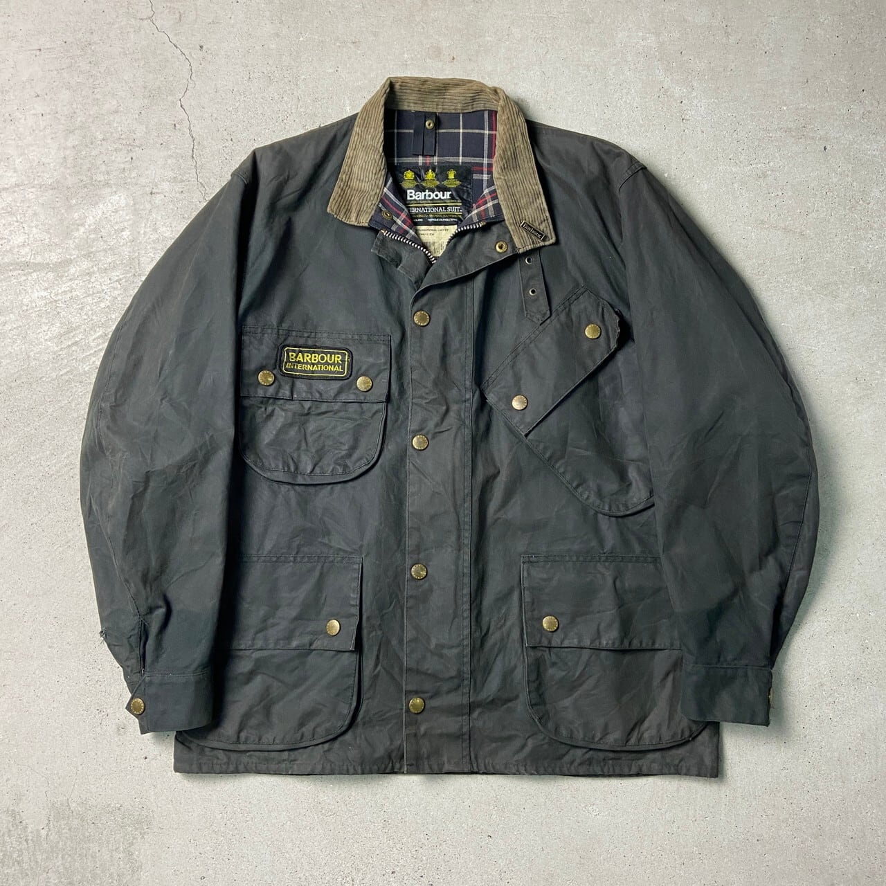 95年製 90年代 英国製 Barbour INTERNATIONAL SUIT バブアー