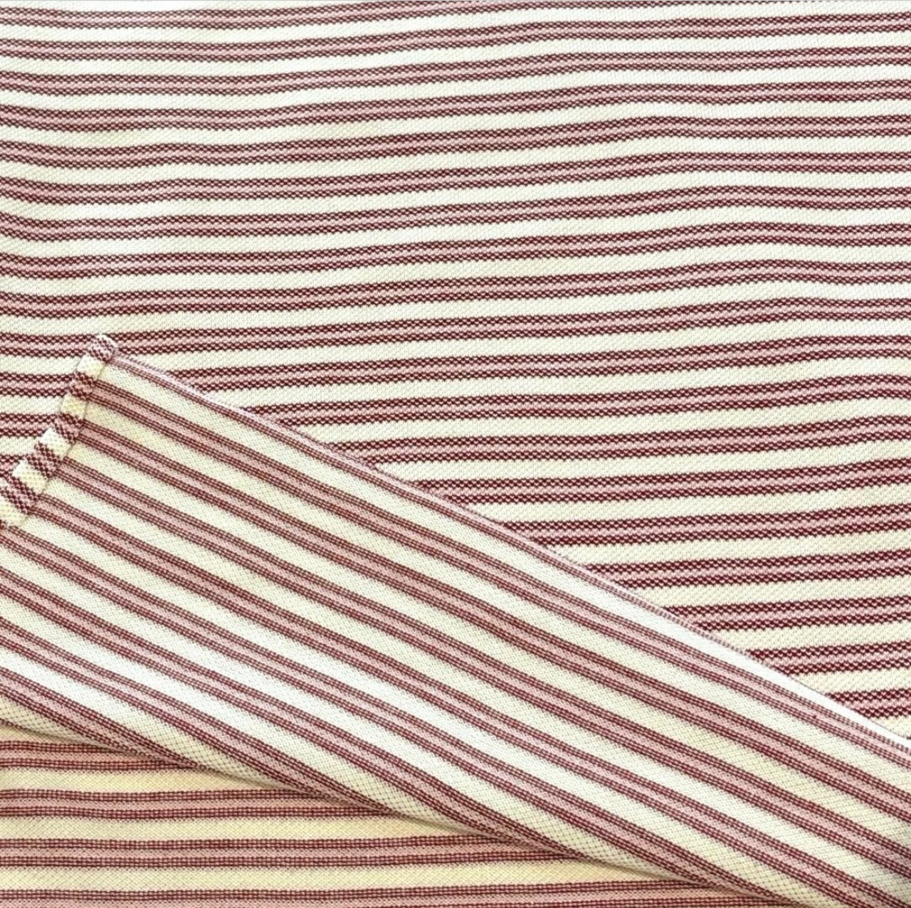 ★TB615◆3m◆綿ポリエステル混鹿の子ニット生地◆ボーダー