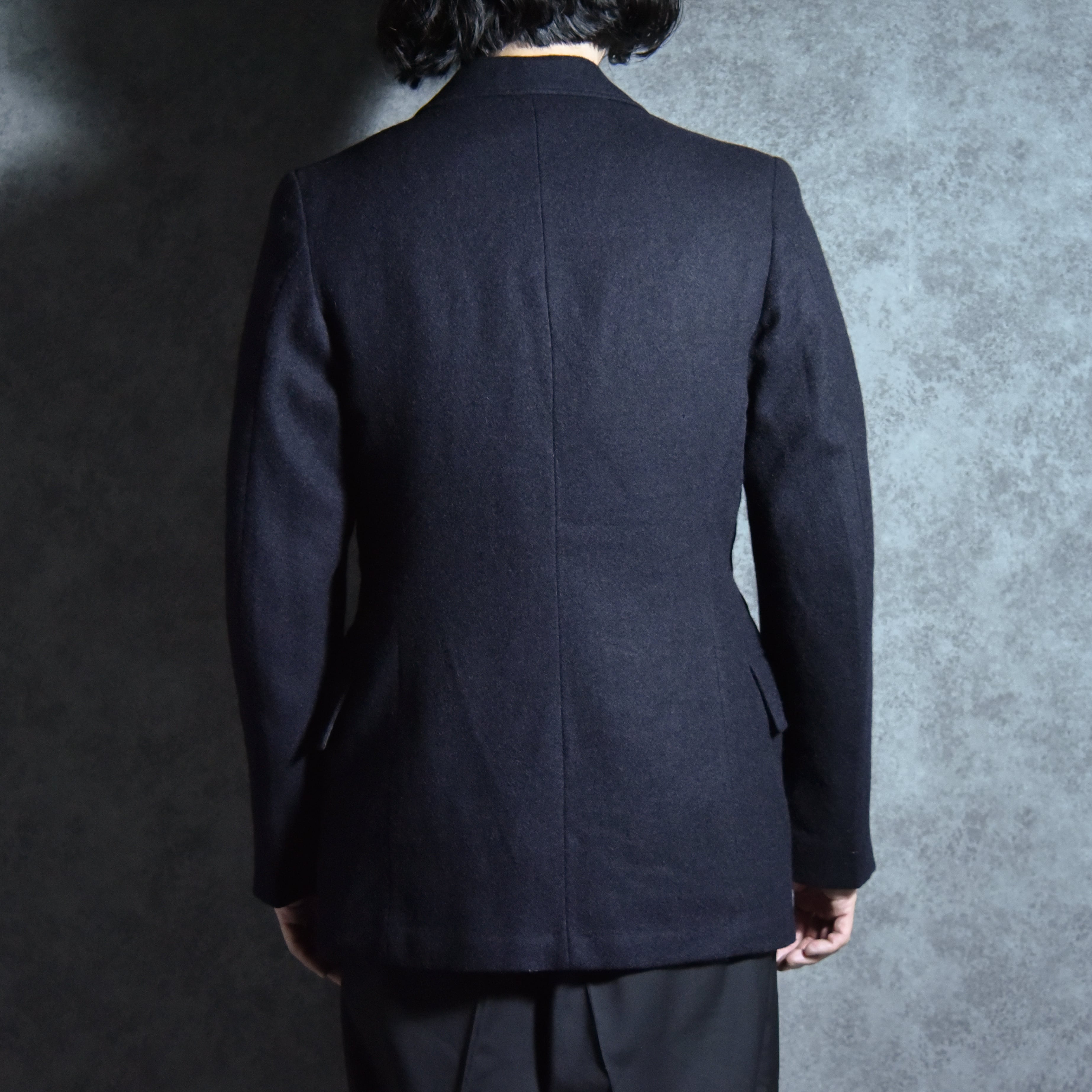 50s British Royal Navy Blue Serge Jackets with Horn Buttons ブルー