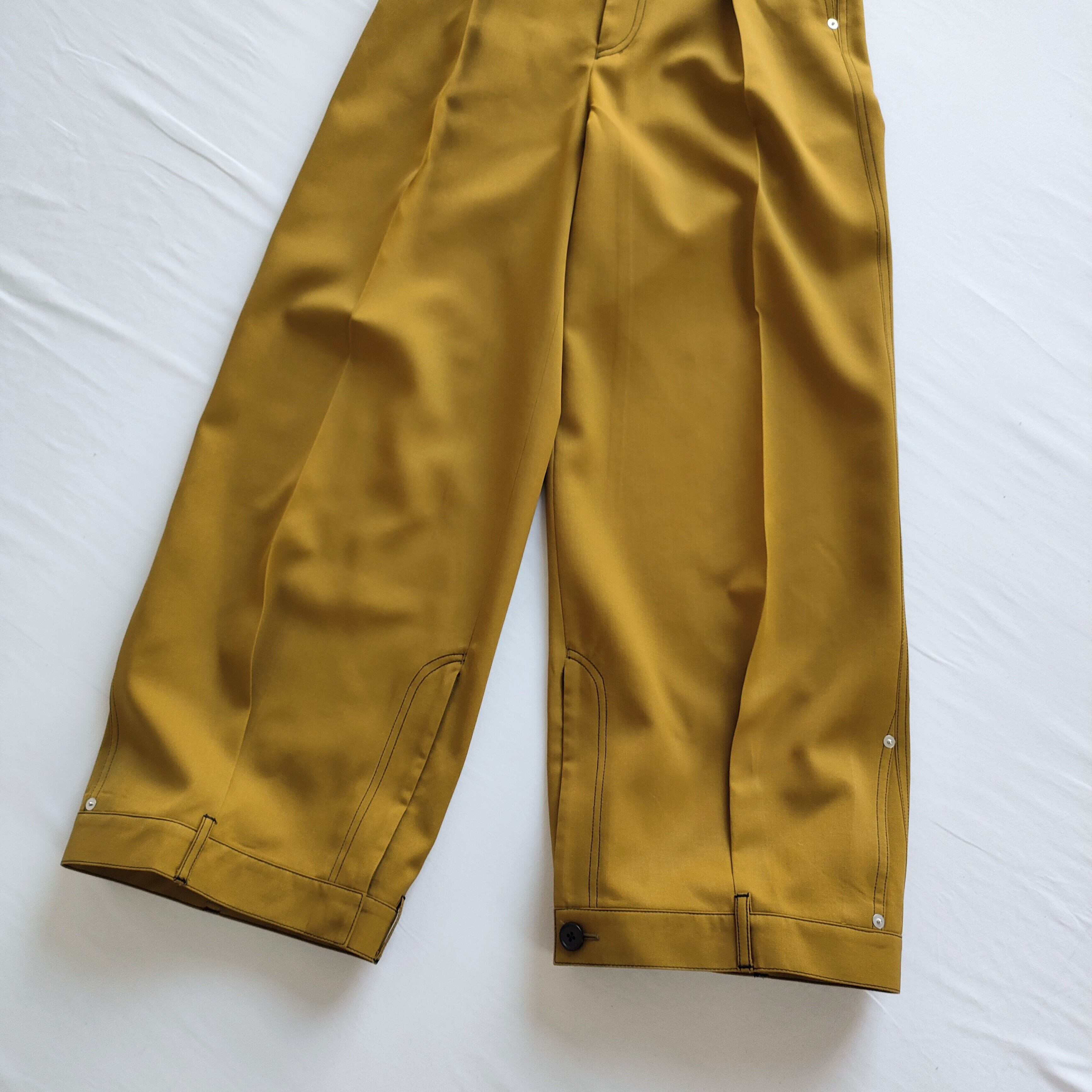 HARUKI SHIMAMURALOOP SUIT PANTS yellow   Zou Yiluゾウ