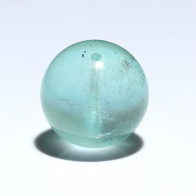 〔Z65-3〕希少 約14.8mm グリーンアクアマリン Green Aquamarine 粒売り グリーンベリル