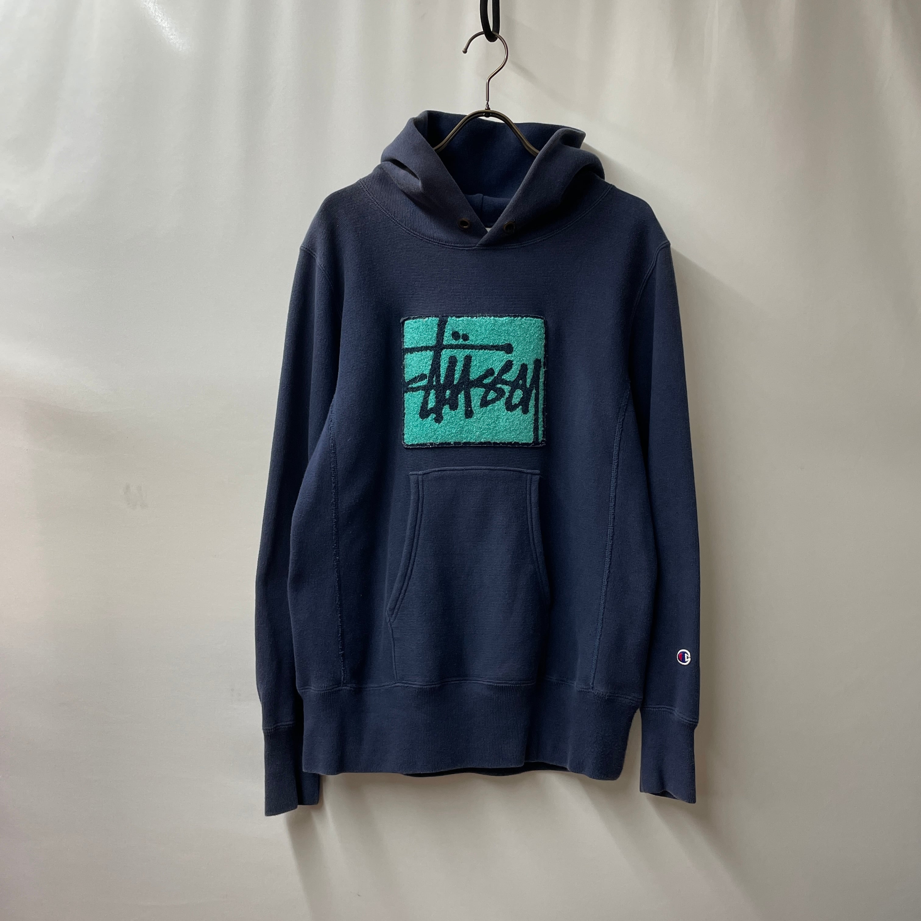 stussy champion foodie ステューシー　パーカー　リバースウィーブ　reverce weave | no pain no  gain(ノーペインノーゲイン) | 東京　表参道の古着屋