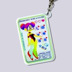 スマホなんかくそくらえ-ひとみしり｜アクリルキーホルダー