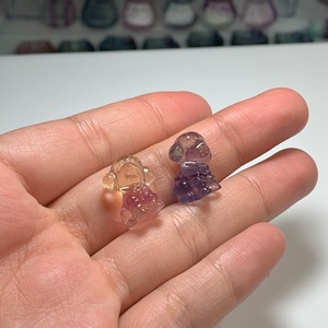 8.ペア☆可愛いフローライト･トイプードル