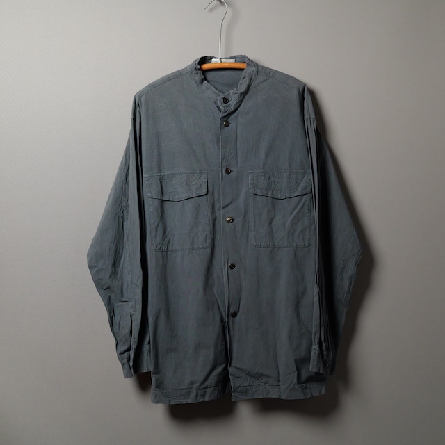 [ISSEY MIYAKE MEN]  Stand Collar Utility Shirt