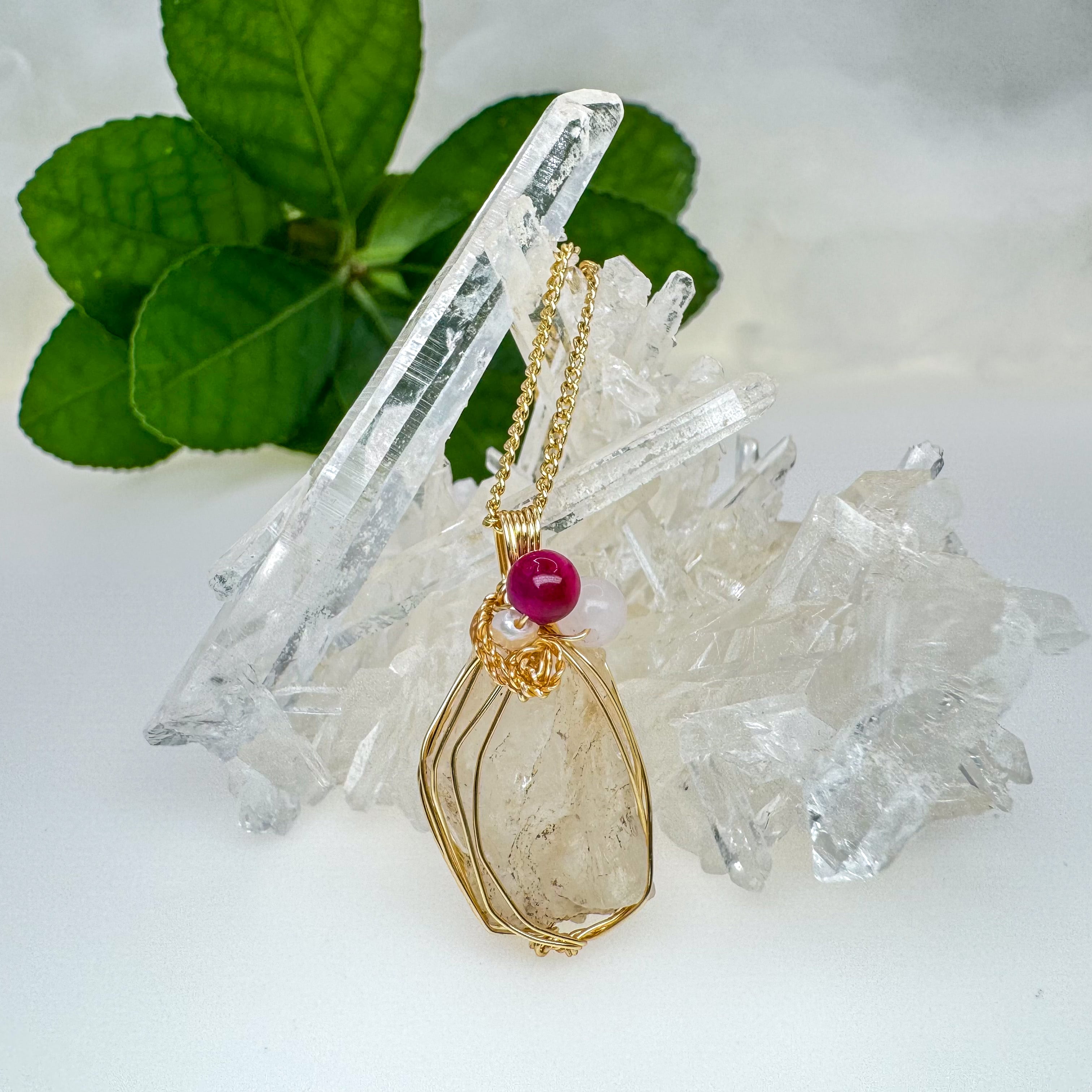 高千穂水晶ネックレス | sunday shop〜宮崎水晶アクセサリー〜