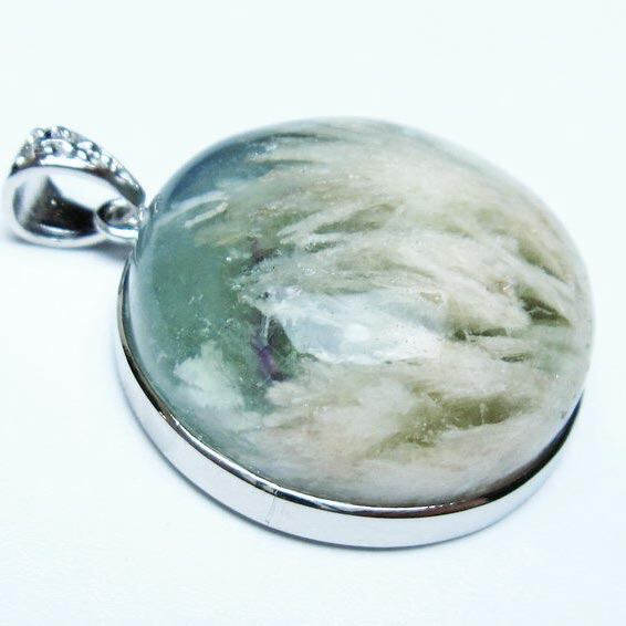 エンジェルフェザー フローライト ペンダント 一点物 おまかせ便 112-12092