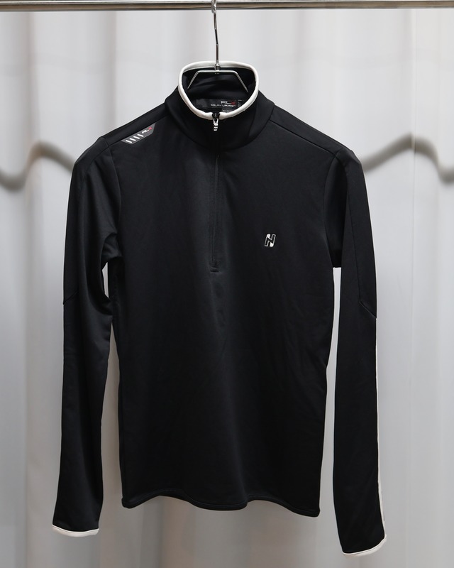 half-zip high neck sporty blouson