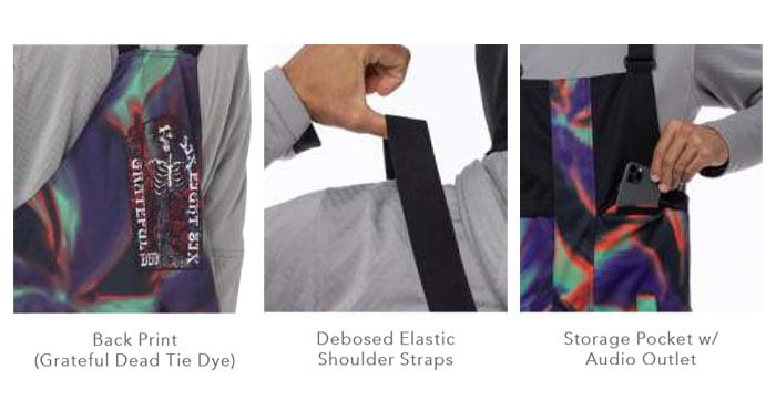 22-23 686 Frontier Shell Bib ウェア パンツ FLURO ORANGE CLRBLK