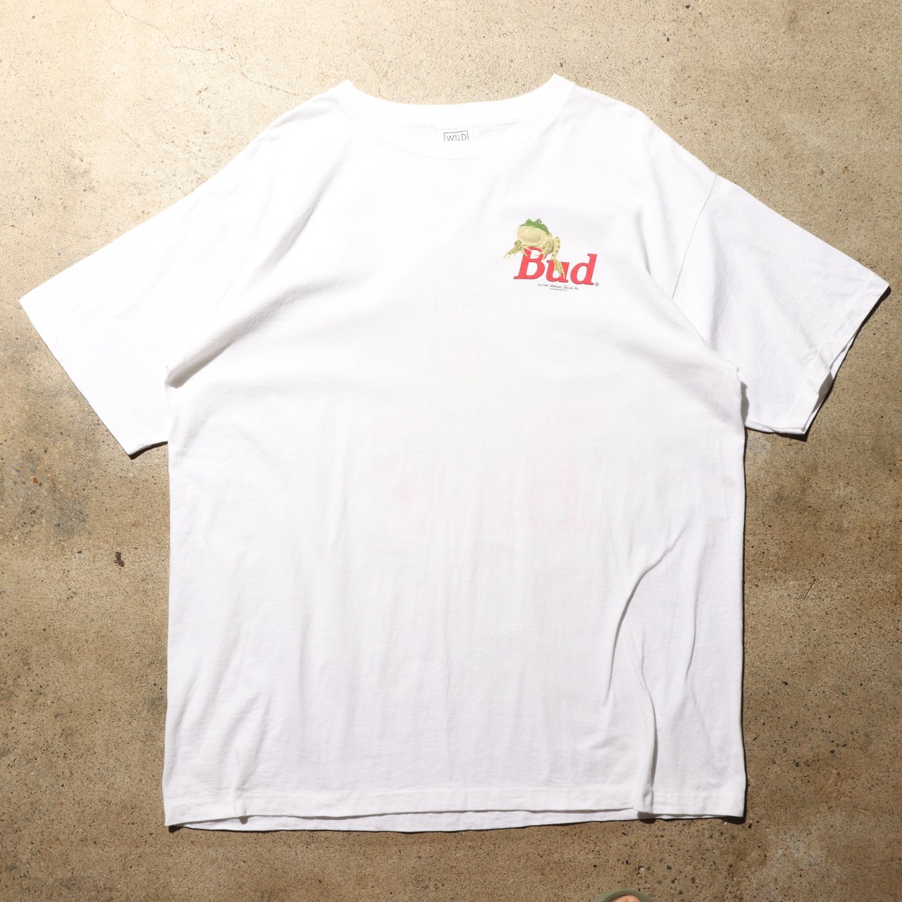 Deadstock XL 95年 シングルステッチ バドワイザー frog カエル Tシャツ budweiser 白