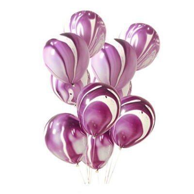 マーブル アート バルーンブルー 風船 コーディネート 10個入り 極厚 ゴム風船 柄 割れにくい 誕生日 飾り付け おしゃれ ぺたんこ配送 Fta143 幸せを運ぶ風船shopフロンティアバルーン