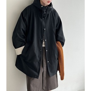 over zip hooded jacket m-0073