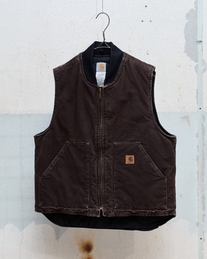 “Carhartt” duck vest / faded brown
