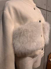 fur pocket blouson