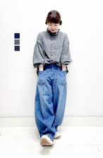 【clip.tab】IDGシャンブレーフラッターBL / 3255T-001