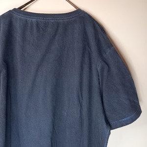 ケネスコール　クルーネック　プリントTシャツ　オーバーサイズ　ネイビー　XL